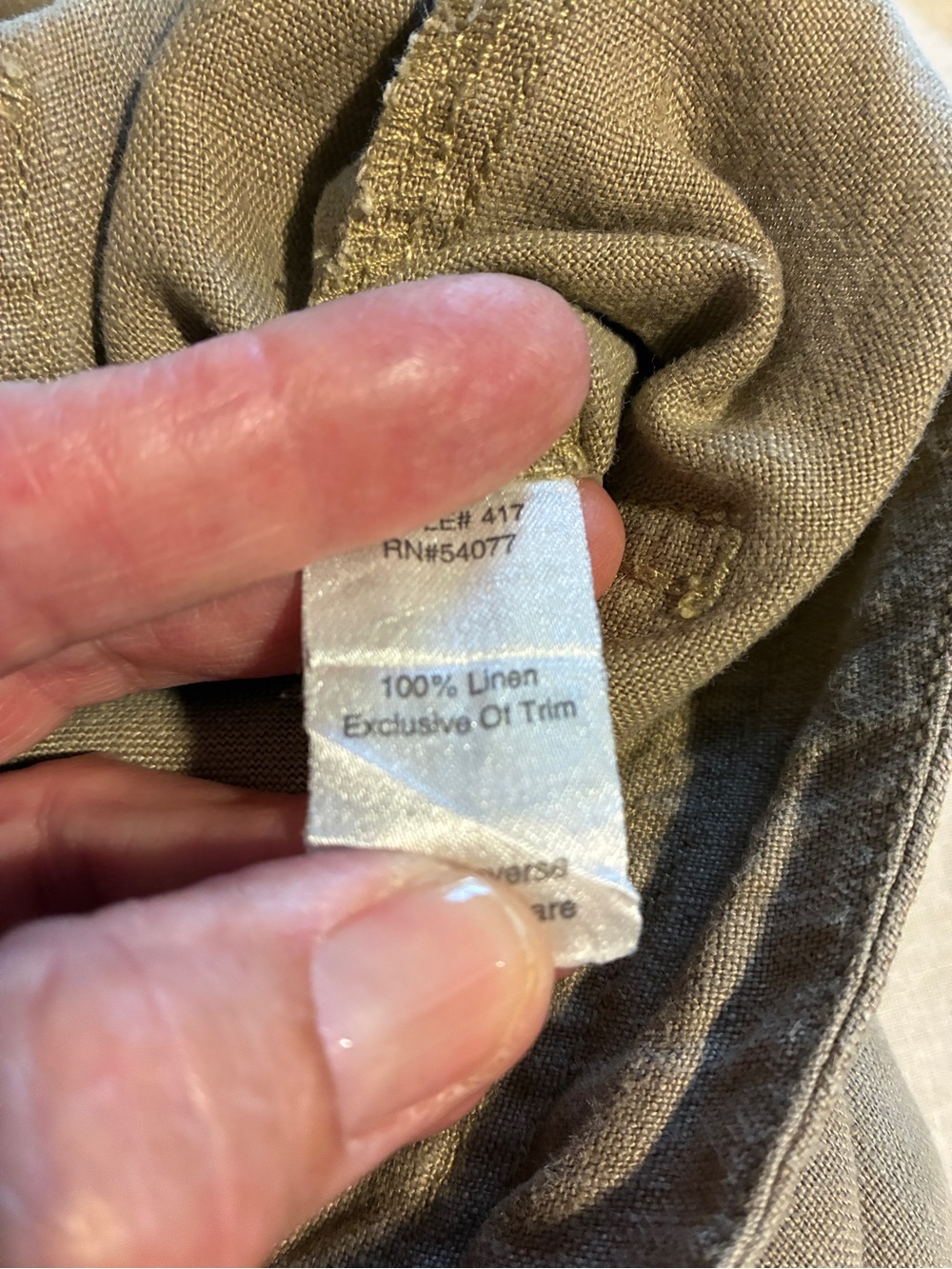 CAbi women’s  Drawstring Chinos - Khaki/Tan - Picture 4 of 4
